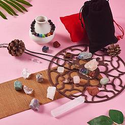 DIY набор для изготовления браслета из драгоценных камней чакры DIY-SZ0008-03