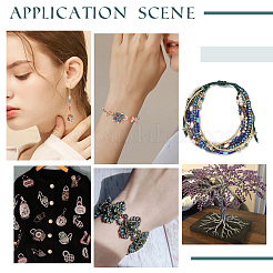 1050шт 15 цветные гальванические стеклянные бусины EGLA-PH0001-26