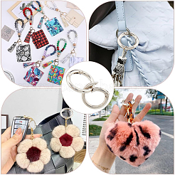 24шт 4 стиля пружинные кольца из цинкового сплава FIND-GF0007-02