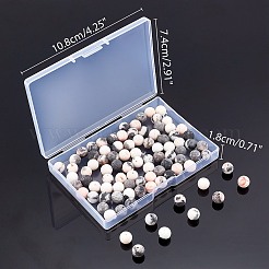 Натуральный розовый зебра яшма бисер прядь&nbsp;G-AR0001-90