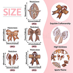 10 шт. 5 стили нашивок для регби&nbsp;PATC-TA0001-15