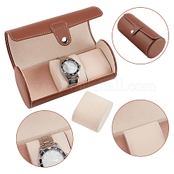Scatole per orologi in pelle sintetica a colonna&nbsp;CON-WH0094-07B