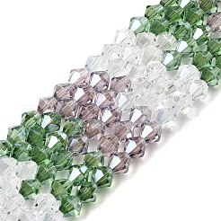 Прозрачный градиент цвета стеклянные бусины пряди GLAA-F131-01C-09