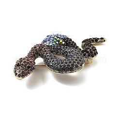 Броши из змеиного сплава со стразами для одежды рюкзака JEWB-M069-01AG-02