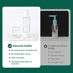 Botellas de bomba sin aire de plástico portátiles vacías&nbsp;AJEW-WH0299-91A
