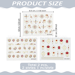 Наклейки для ногтей&nbsp;MRMJ-LP0002-92B