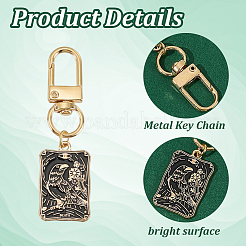 10шт прямоугольник с эмалированными подвесными украшениями из цинкового сплава&nbsp;HJEW-HY00018