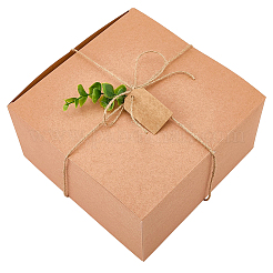 8 boîte d'expédition carrée pliable en papier kraft&nbsp;CON-CP0001-018C