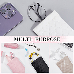 4шт 4-цветный прямоугольный чехол для очков из искусственной кожи&nbsp;ABAG-CN0001-19