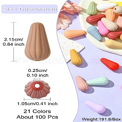 21 цвет силиконовых бусин&nbsp;SIL-CJ0001-65