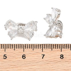 Messing Micro Pave klare Zirkonia Twister Verschlüsse&nbsp;XGRQ5K835-829P