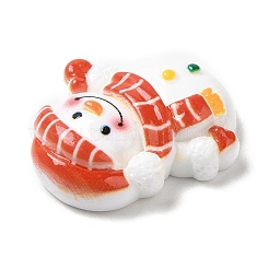 Кабошоны из непрозрачной смолы с рождественской тематикой X-RESI-E043-01G