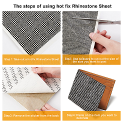 Самоклеющиеся стеклянные листы клея горного хрусталя RB-BC0001-03C