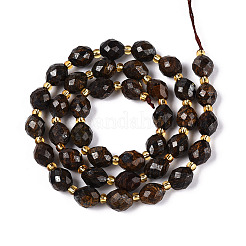 Природные бронзитом бисер нитей G-N342-35-8x6-06