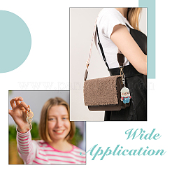 4 шт. 2-х цветные железные поворотные застежки HJEW-FH00179