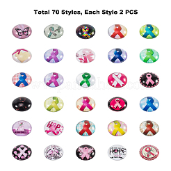 Flatback стеклянные кабошоны для поделок проектов GGLA-PH0005-12mm-06B