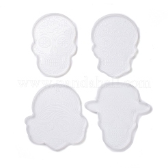 Schädel DIY Cup Mat Set Silikonformen&nbsp;DIY-Z020-04