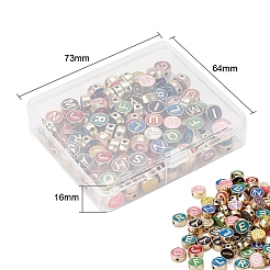 104шт 26 цвета сплава эмалевые бусины&nbsp;ENAM-YW0001-75