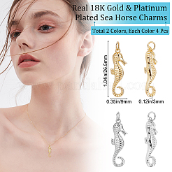 8 шт. подвески из экологически чистой латуни 2 цветов KK-BBC0003-40