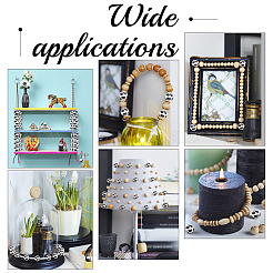 Печатные бусы из натурального дерева&nbsp;WOOD-CA0001-56