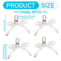 4 шт. подвеска из искусственного жемчуга из АБС-пластика AJEW-TA0002-26