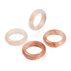 Кольца из натурального синьцзянского золотого шелка и нефрита для женщин RJEW-G360-01A