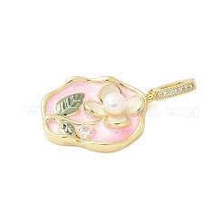 Латунь эмаль подвески&nbsp;LS-KK-F886-03G-04