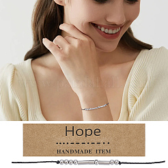 DIY-Kits zum Herstellen von Morsecode-Armbändern&nbsp;DIY-UN0008-19