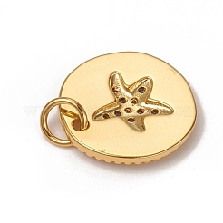 Подвески из латуни с микро-паве из василька и кубического циркония&nbsp;KK-I668-27G