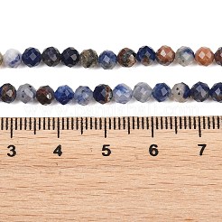 Natur Sodalith Perlen Stränge&nbsp;G-Z163-C02-4mm