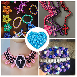 800cs пластиковые перламутровые бусины KY-SP0001-53E