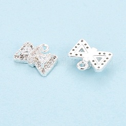 Messing micro pave klar zirkonia charme&nbsp;KK-N288-08S