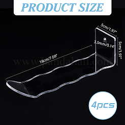 Estante de almacenamiento de esquina de pared de acrílico transparente&nbsp;AJEW-WH0534-37B