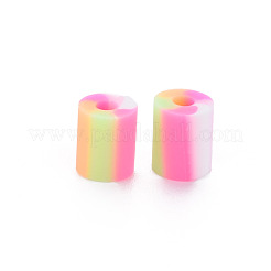 Фиксированные смешанные 4 стиль бусины из полимерной глины ручной работы CLAY-S096-012H