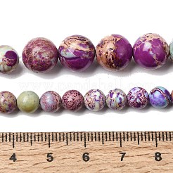 Jaspe impérial naturel brins de perles graduées&nbsp;G-A323-C03-01A