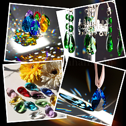 Набор для самостоятельного изготовления брелока из стекла и нержавеющей стали в форме капли DIY-SP0001-22