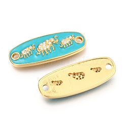 Латунные соединители с прозрачным кубическим цирконием&nbsp;ZIRC-B0004-18G