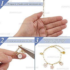 Комплекты украшений из цепочек-скрепок из нержавеющей стали 304 и браслетов&nbsp;SJEW-SC0001-07