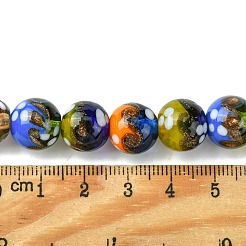 Ручной золотой песок бусины бисер нитей LAMP-A003-03D