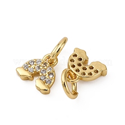 Латунные микро проложить кубического циркония подвески KK-P308-40G