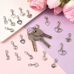 20 Stück 10 Stile Legierung Anhänger Dekorationen&nbsp;HJEW-YW00496