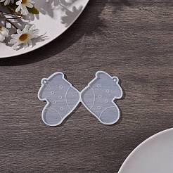 Рождественские тематические силиконовые Молды для кулонов своими руками DIY-P030-28