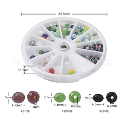 3 стиль граненых стеклянных бусин GLAA-YW0001-27