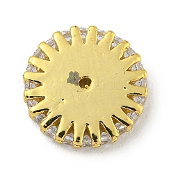 Perle di zirconi cubici trasparenti in micro pavè di ottone&nbsp;KK-G493-29B-G