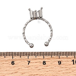 Componenti per anello regolabile in acciaio inossidabile 304 a forma di cuore&nbsp;STAS-H237-02H-P