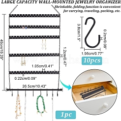 Organizzatore di orecchini da parete in ferro&nbsp;ODIS-WH0029-35