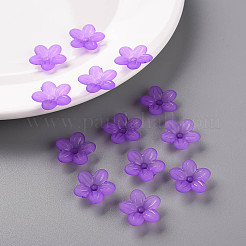 Матовые акриловые колпачки из бисера&nbsp;X-MACR-S371-08A-747