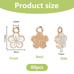 Подвески из эмали из сплава 80 шт.&nbsp;ENAM-DC0002-17A