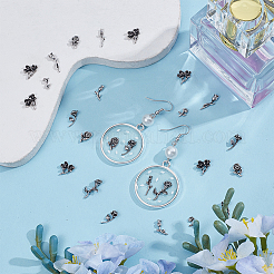 90 шт. 9 стиля кабошонов из розового сплава&nbsp;MRMJ-OC0004-06