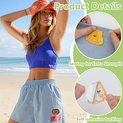 30 шт. 6 стиля вышитой тканевой нашивки&nbsp;PATC-FG0003-44